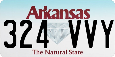 AR license plate 324VVY