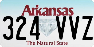 AR license plate 324VVZ