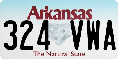 AR license plate 324VWA