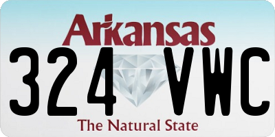 AR license plate 324VWC