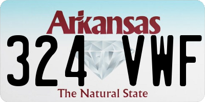 AR license plate 324VWF