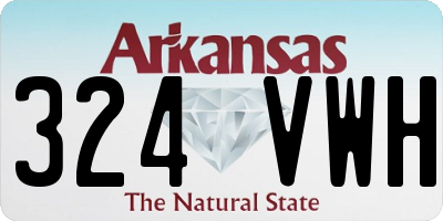 AR license plate 324VWH