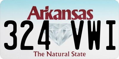 AR license plate 324VWI