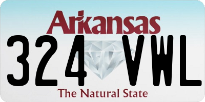 AR license plate 324VWL