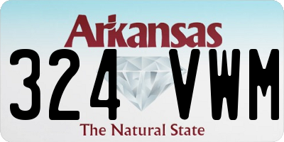 AR license plate 324VWM