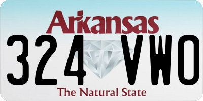 AR license plate 324VWO