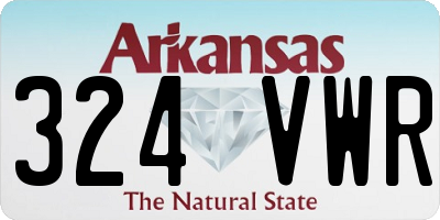 AR license plate 324VWR