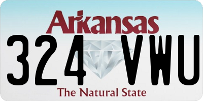 AR license plate 324VWU