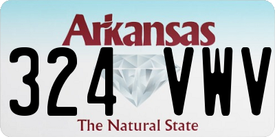 AR license plate 324VWV