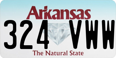 AR license plate 324VWW
