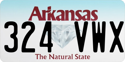 AR license plate 324VWX
