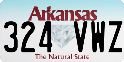 AR license plate 324VWZ