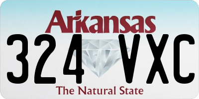 AR license plate 324VXC