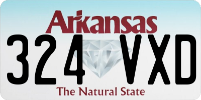 AR license plate 324VXD