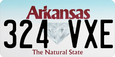 AR license plate 324VXE