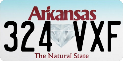 AR license plate 324VXF