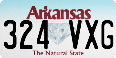 AR license plate 324VXG