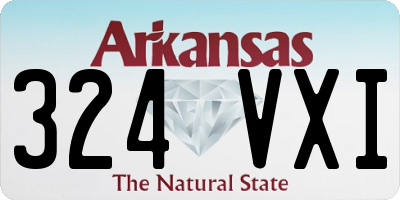 AR license plate 324VXI