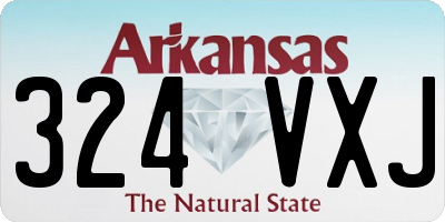 AR license plate 324VXJ