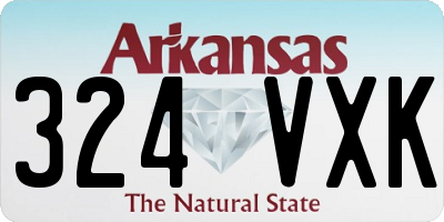 AR license plate 324VXK