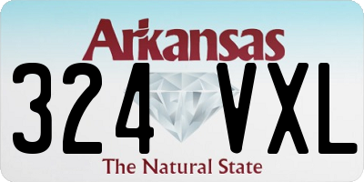 AR license plate 324VXL