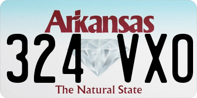 AR license plate 324VXO