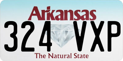 AR license plate 324VXP