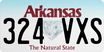 AR license plate 324VXS