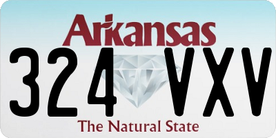 AR license plate 324VXV