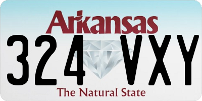 AR license plate 324VXY