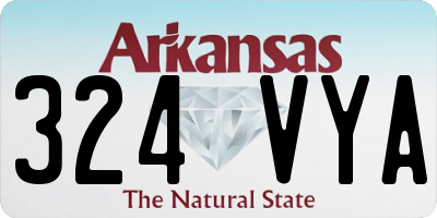 AR license plate 324VYA