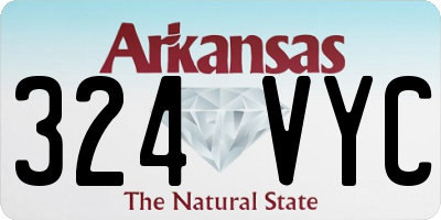 AR license plate 324VYC
