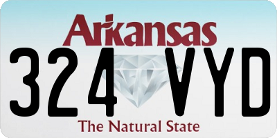AR license plate 324VYD