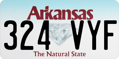 AR license plate 324VYF