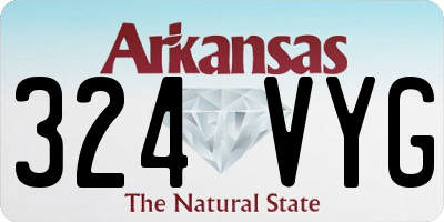 AR license plate 324VYG