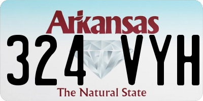 AR license plate 324VYH
