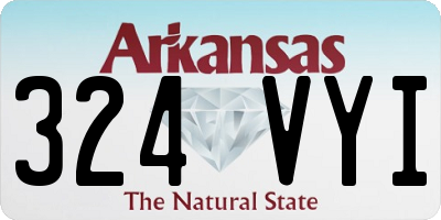 AR license plate 324VYI