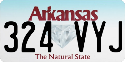 AR license plate 324VYJ