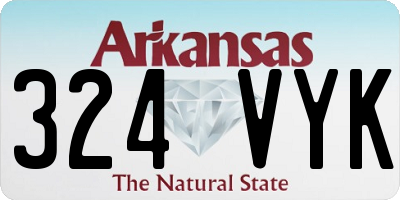 AR license plate 324VYK