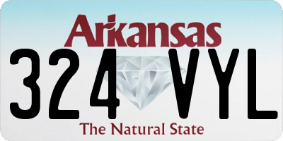 AR license plate 324VYL