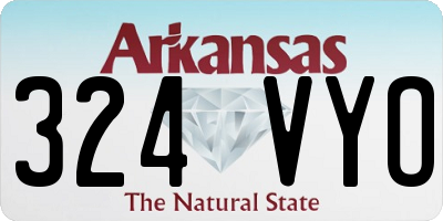 AR license plate 324VYO