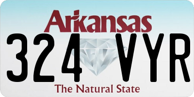 AR license plate 324VYR