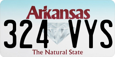 AR license plate 324VYS