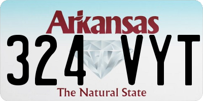 AR license plate 324VYT