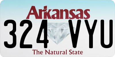 AR license plate 324VYU