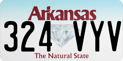 AR license plate 324VYV