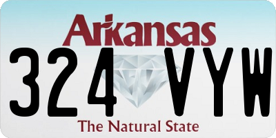 AR license plate 324VYW