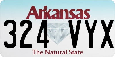 AR license plate 324VYX