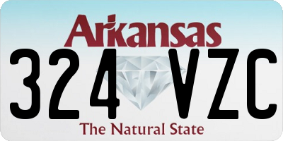 AR license plate 324VZC