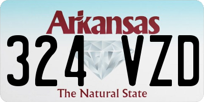 AR license plate 324VZD